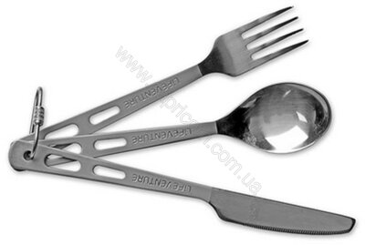 Набір столових приладів Lifeventure Titanium Knife Fork and Spoon Set
