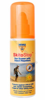 Средство защиты от насекомых, UV Nikwax SkitoStop Sun Screen & Insect Repellent