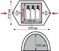 Палатка туристическая Tramp Scout 3
