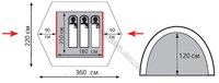 Палатка туристическая Tramp Nishe 3