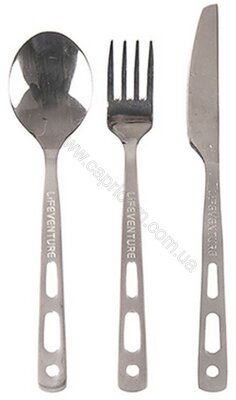 Набір столових приладів Lifeventure Stainless Steel Cutlery Set