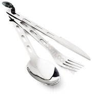 Набір столових приладів GSI Outdoors Glacier Stainless 3 PC Ring Cutlery