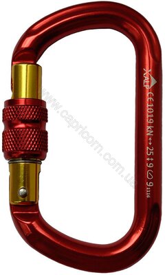 Карабин X-ALP D ALu Screw Gate anodized