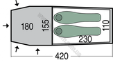 Палатка туристическая Pinguin Storm 2
