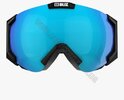 Маска гірськолижна Bliz Carver SR 11 32106-14 Black/Light Orange with blue multi