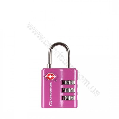 Аксесуар для рюкзака Lifeventure TSA Combination Lock Pink