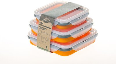 Набір посуду Tramp Набір складаних контейнерів  TRC-089 оранжевый