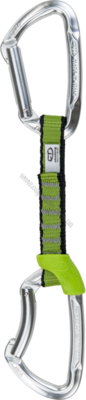 Відтяжка з карабінами Climbing Technology Lime Set NY with grey / green sling 12 cm silver