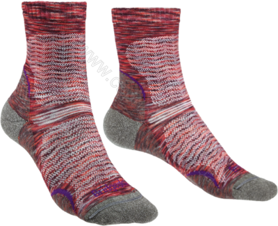 Носки Bridgedale Hike Ultralight Merino Endurance sock Crew Womens Multi pink