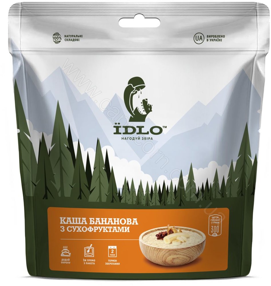 Еда быстрого приготовления IDLO Каша банановая с сухофруктами купить по ...