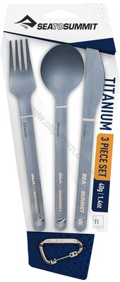 Набір столових приладів Sea To Summit Titanium Spoon, Fork & Knife cutlery set