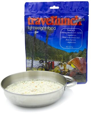 Еда быстрого приготовления Travellunch Паста в сливочном соусе с травами 250 g 2 порции
