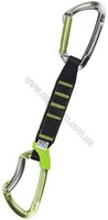 Оттяжка с карабинами Climbing Technology Lime Set NY PRO with grey / green sling 17 cm