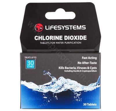 Таблетки для знезараження води Lifeventure Chlorine Dioxide Water Purification Tablets