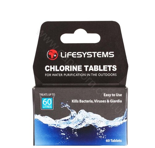 Таблетки для знезараження води Lifesystems Chlorine Water Purification Tablets 60