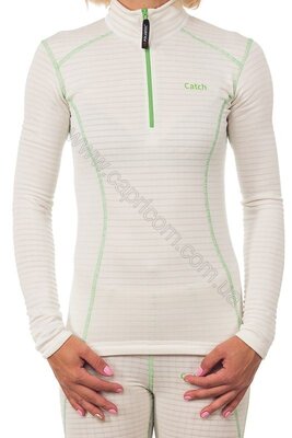 Термобілизна блуза Catch GUDA  ZIP White/green S (INT)