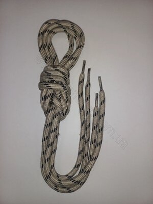 Шнурки Granger's Round Laces 180 cm stone-black