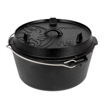 Казанок Petromax жарівня чавунна DUTCH OVEN FT9 плоске дно 7,5 л