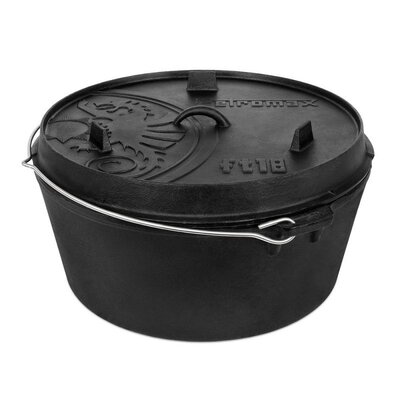 Казанок Petromax жарівня чавунна DUTCH OVEN  FT18 плоске дно 16,1 л