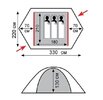 Палатка туристическая Tramp Rock 3 (v2) green