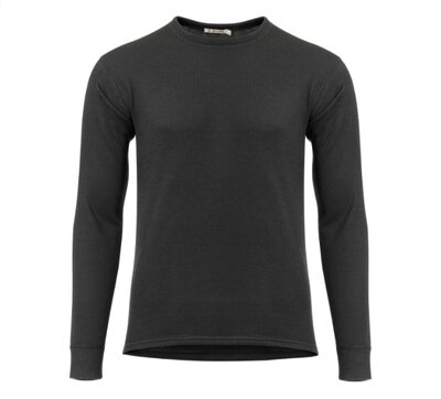 Термобілизна блуза Aclima WoolTerry 220 Crew neck MAN Jet Black