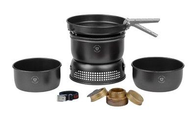 Набір посуду Trangia Stove 35-5 UL/BL (1.75 / 1.5 л) Black Non-Stick зі спиртовим пальником