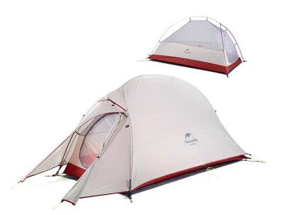 Намет туристичний Naturehike Cloud UP 1 20D Grey