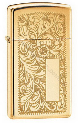 Зажигалка Zippo 1652B VENETIAN HIGH POLISH BRASS Slim