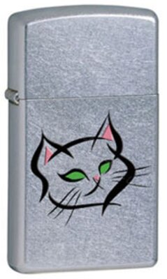 Зажигалка Zippo 24338 KITTEN SLIM STREET CHROME Slim