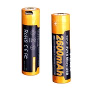 Аккумулятор Fenix 18650 2600 mAh з micro USB ARB-L-18-2600U