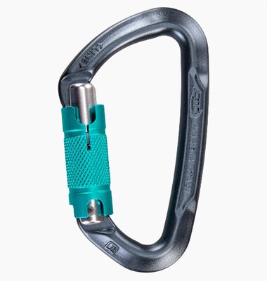 Карабин Climbing Technology Lime WG Dark grey / Turqoise green