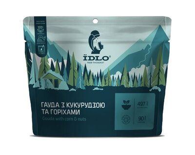 Снеки IDLO Гауда з кукурудзою і горіхами