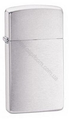 Запальничка Zippo 1600 BRUSH FINISH CHROME Slim