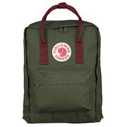 Рюкзак городской Fjallraven Kanken Forest Green-Ox Red 23510.660-326