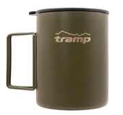 Термокружка Tramp TRC-142 Olive 500 мл зі складаними ручками та поїлкою