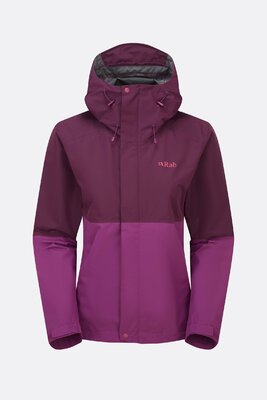 Куртка мембранна Rab Women's Downpour Waterproof Jacket Mullberry / Plum XS (INT)