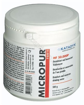 Порошок для обеззараживания воды Katadyn Micropur Forte MF 50000P 500 гр.